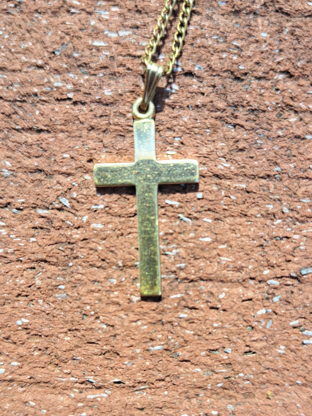 Vintage Gold Cross Necklace